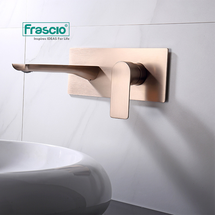 Frascio Single Handle Wash Basin Round Tap Rose Gold Bathroom Faucets For Washroom Restaurant Retro Single Handle Basin Faucet