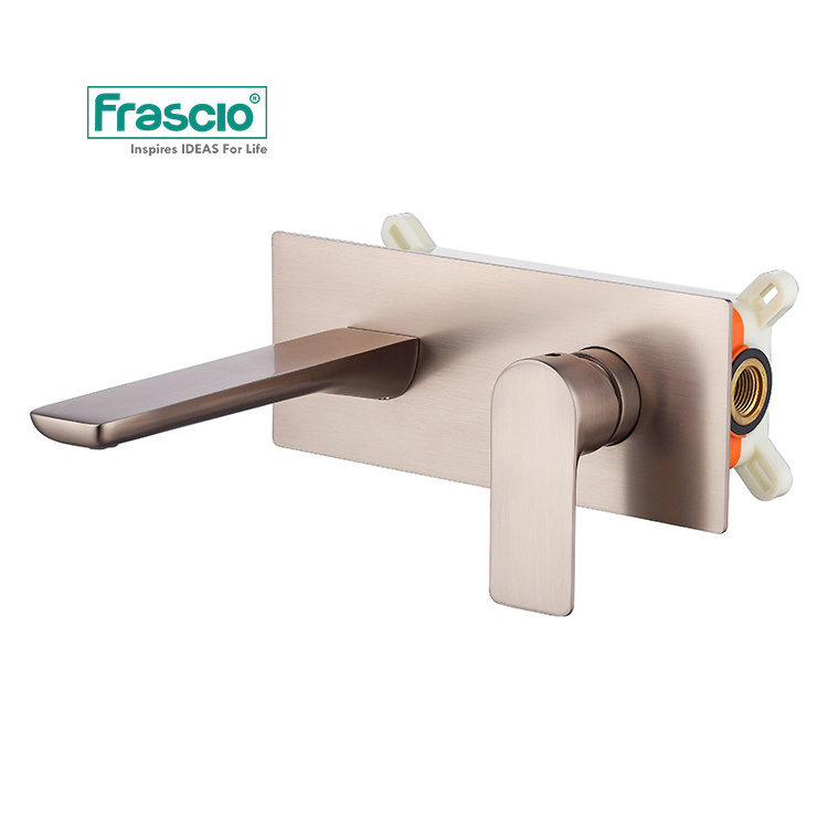 Frascio Single Handle Wash Basin Round Tap Rose Gold Bathroom Faucets For Washroom Restaurant Retro Single Handle Basin Faucet