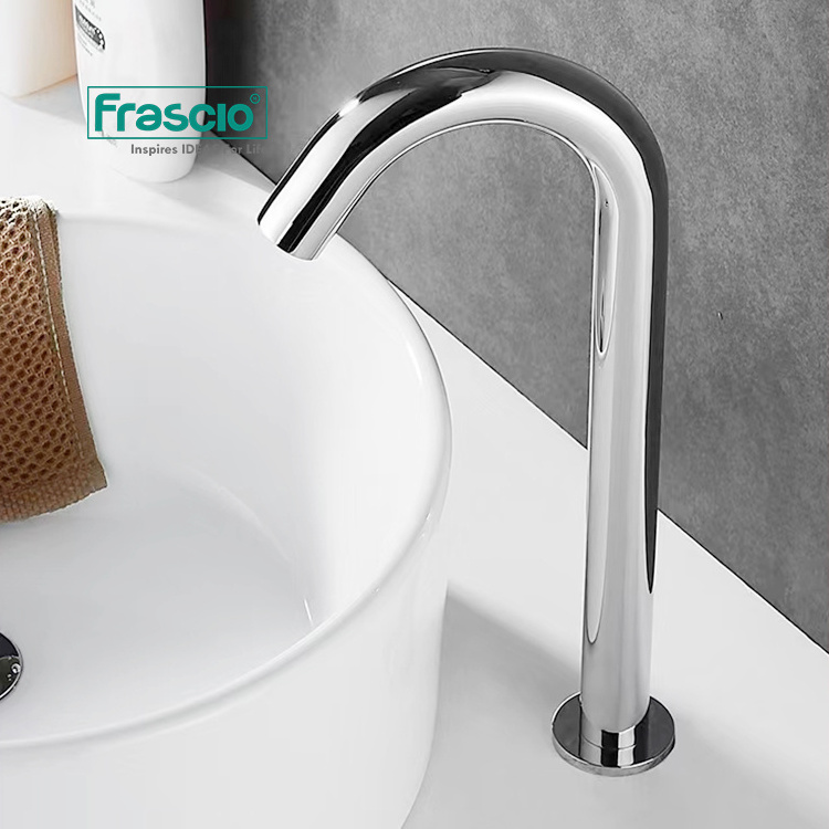 Frascio Hot Sale Automatic Infrared Sensor Touchless Kitchen Bathroom Faucets Sink Pull Faucet With Sensor Automatic Faucet