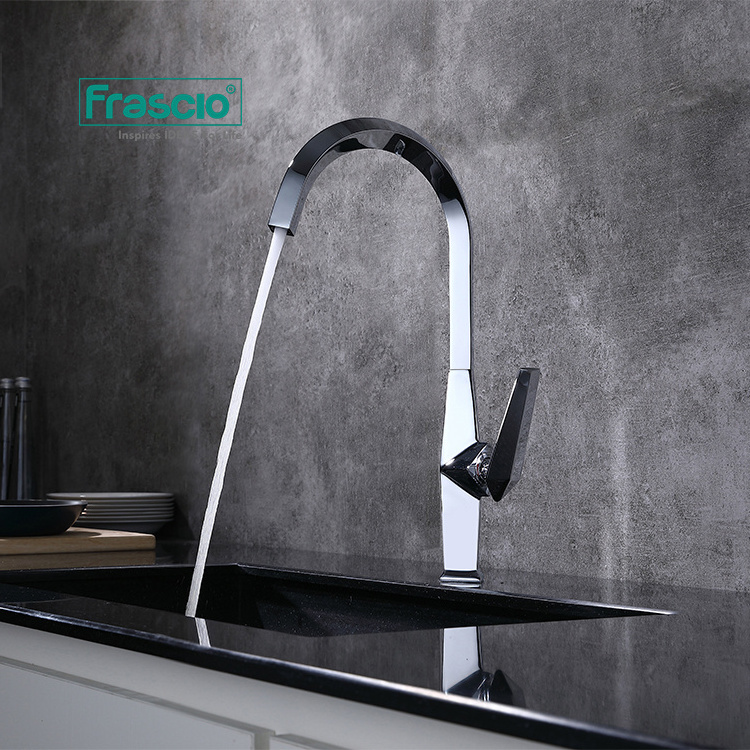 Frascio Diamond Handle Luxurious Sink Faucet Flying Horse Goose Neck Europe Design Sink Faucet New Australia Kitchen Sink Faucet