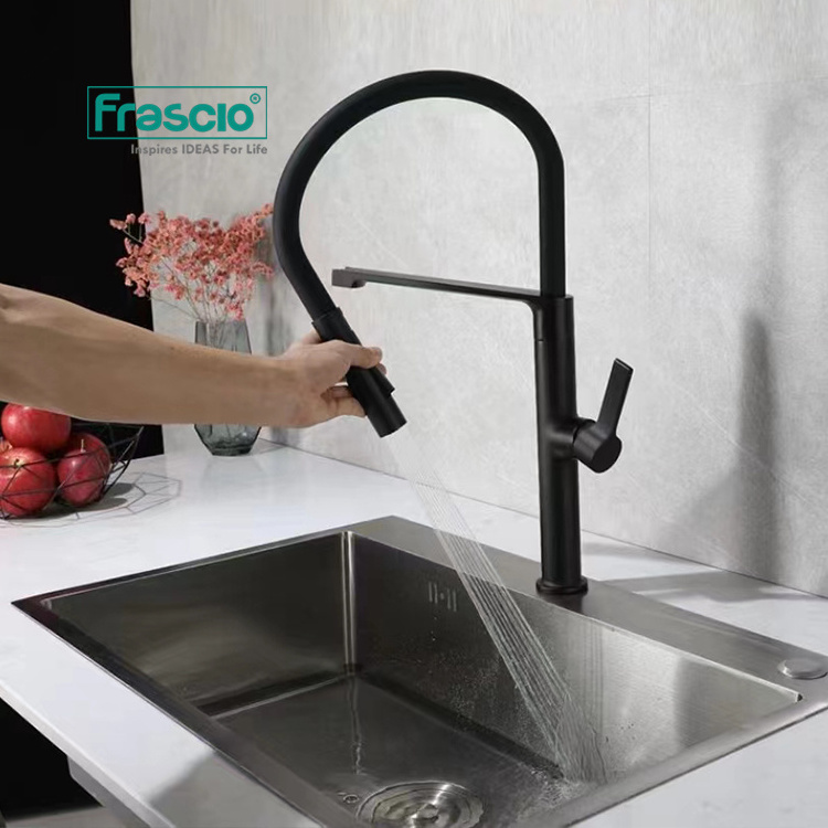 Frascio High Quality Smart Kitchen Tap 360 Degree Rotatable Pull Down Kitchen Faucet Sensor Touch Kitchen Faucet