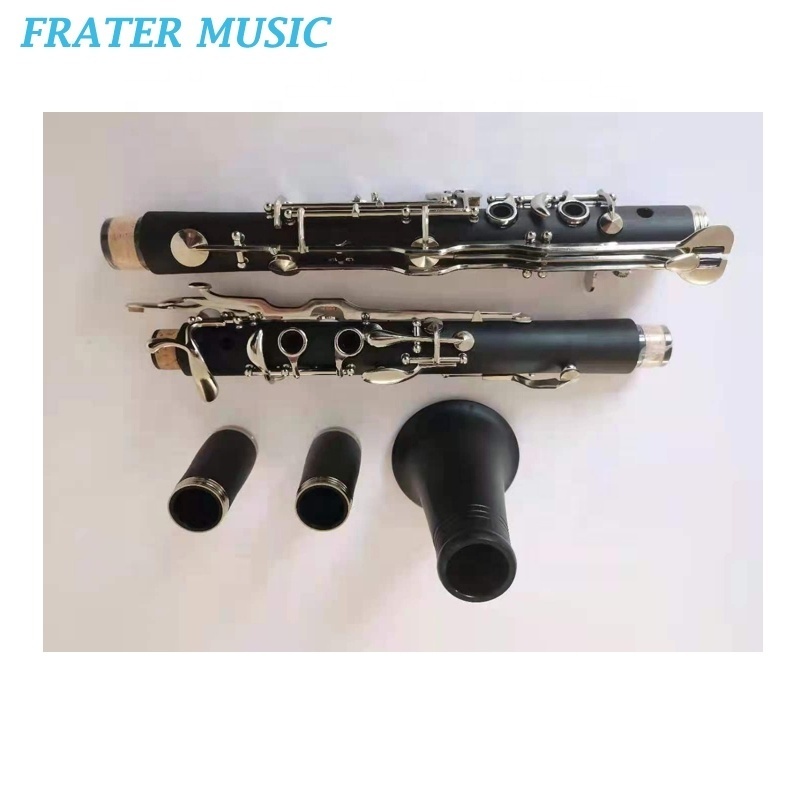 18k G ABS Clarinet Good quality OEM 18 key black G tone ABS Clarinet with casing pads or leather pades (JCL-185)