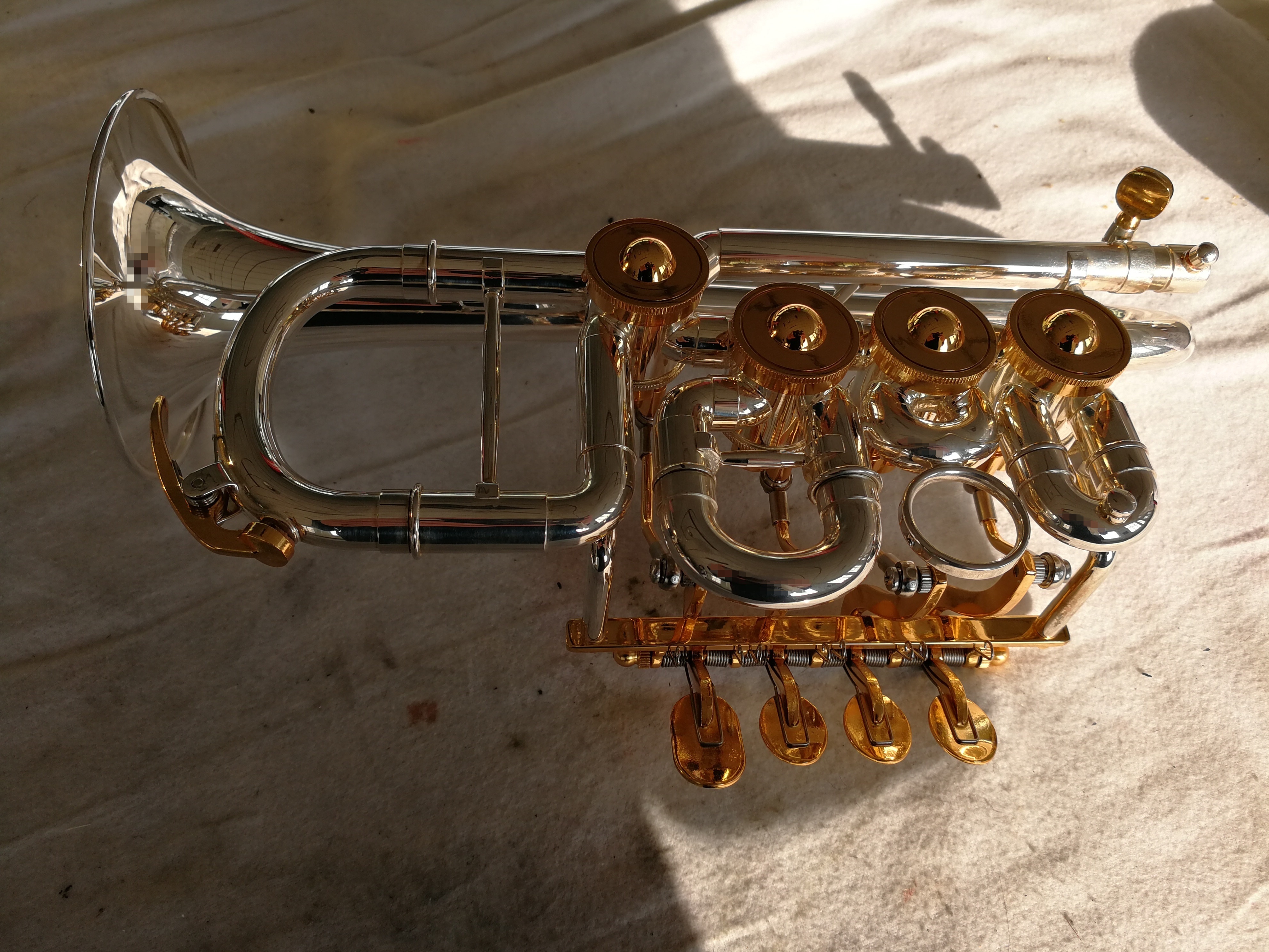 High grade Bb flat Rotary Piccolo Trumpet (JTR-410)