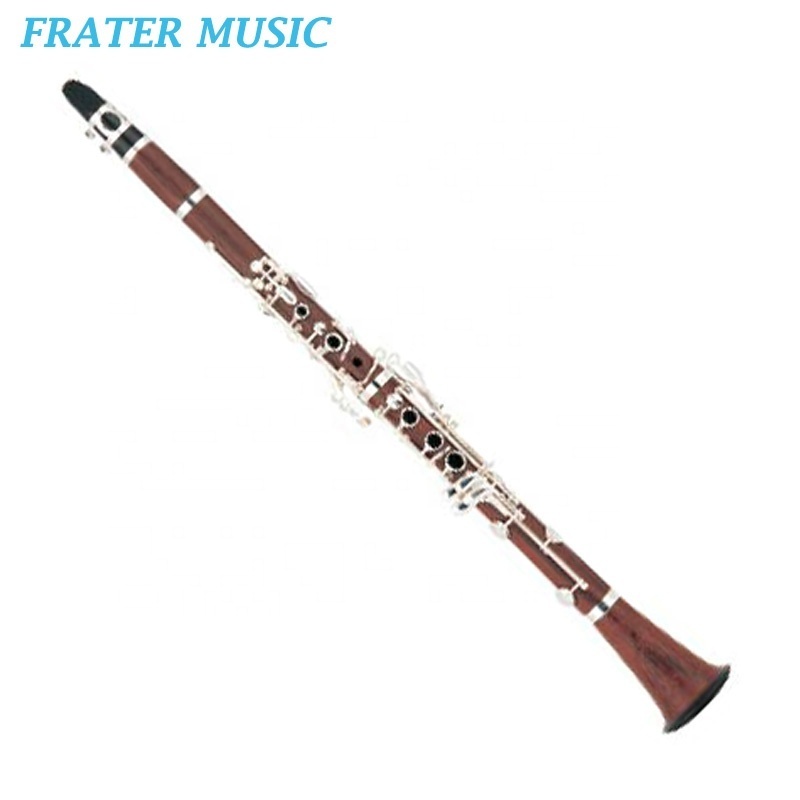 High grade 17 K Bb key wood body Clarinet with silver plated keys (JCL-150)