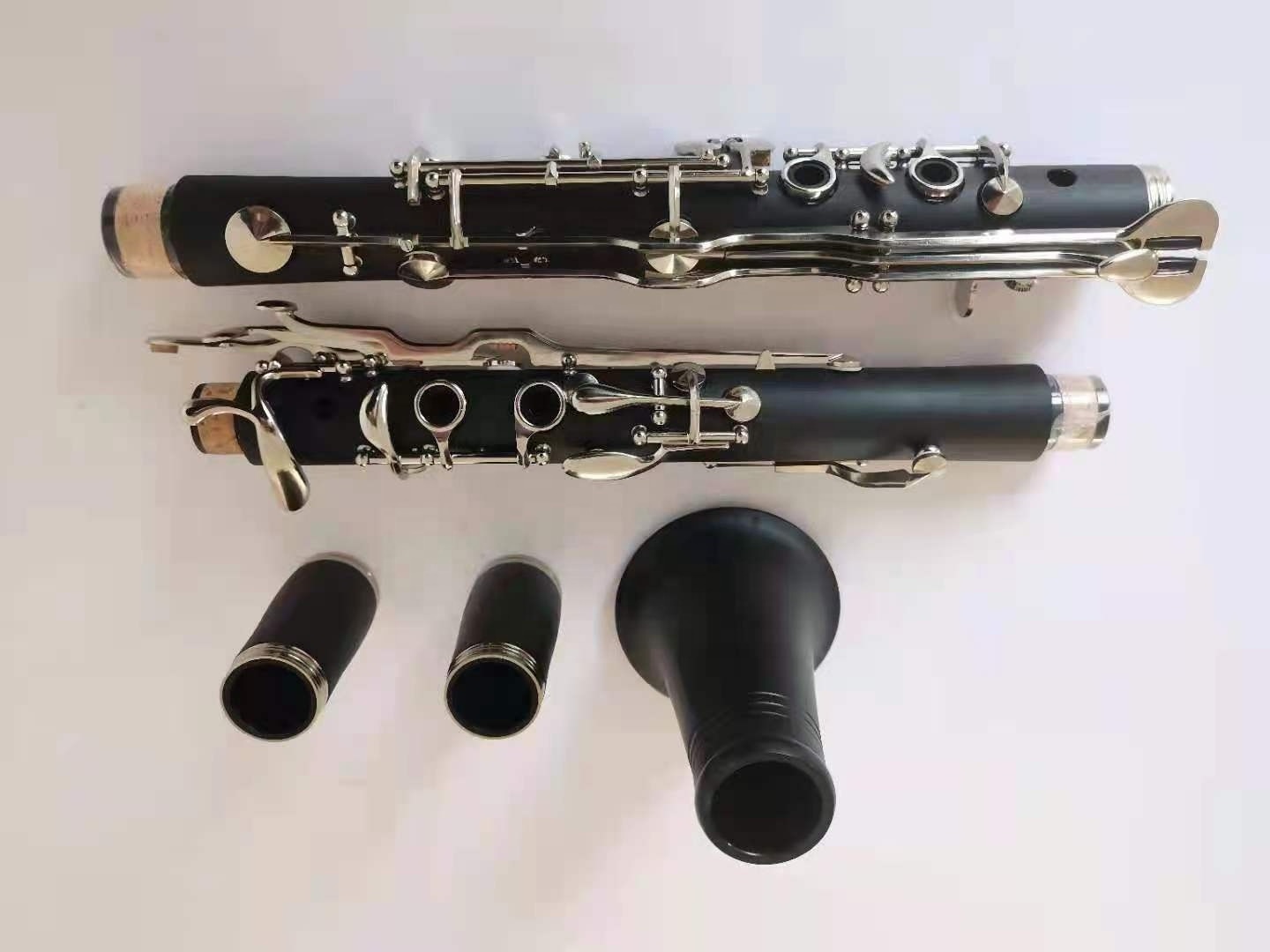 18k G ABS Clarinet Good quality OEM 18 key black G tone ABS Clarinet with casing pads or leather pades (JCL-185)