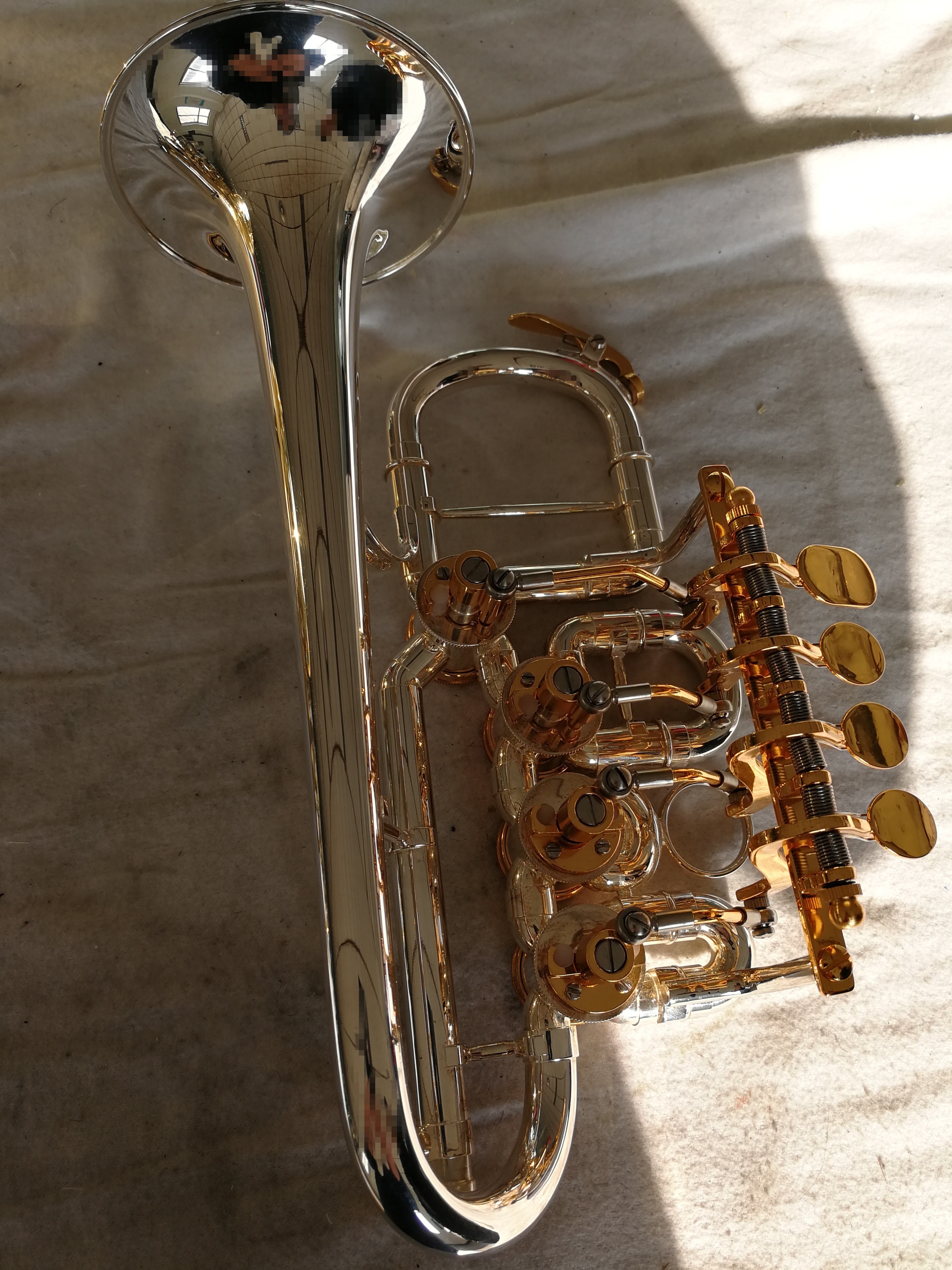 High grade Bb flat Rotary Piccolo Trumpet (JTR-410)