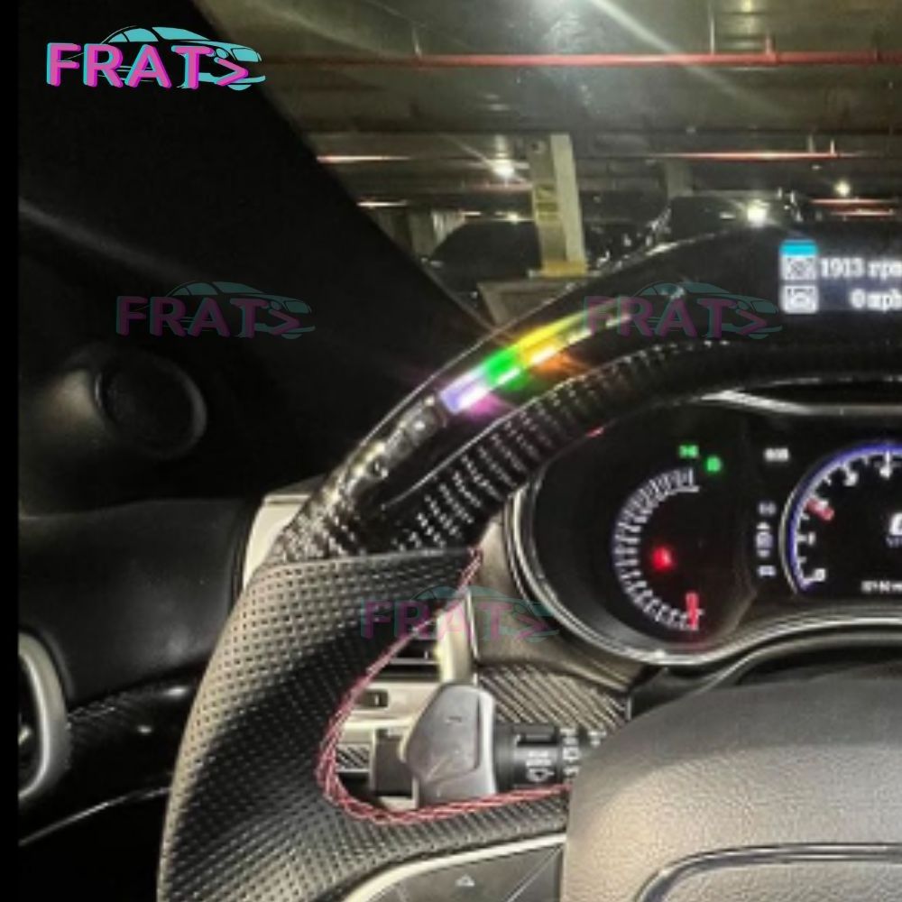 Custom LED Carbon fiber steering wheel Fit for Dodge Charger 2014-2020 SXT / GT / R/T / SCAT PACK / SRT Steering Wheel