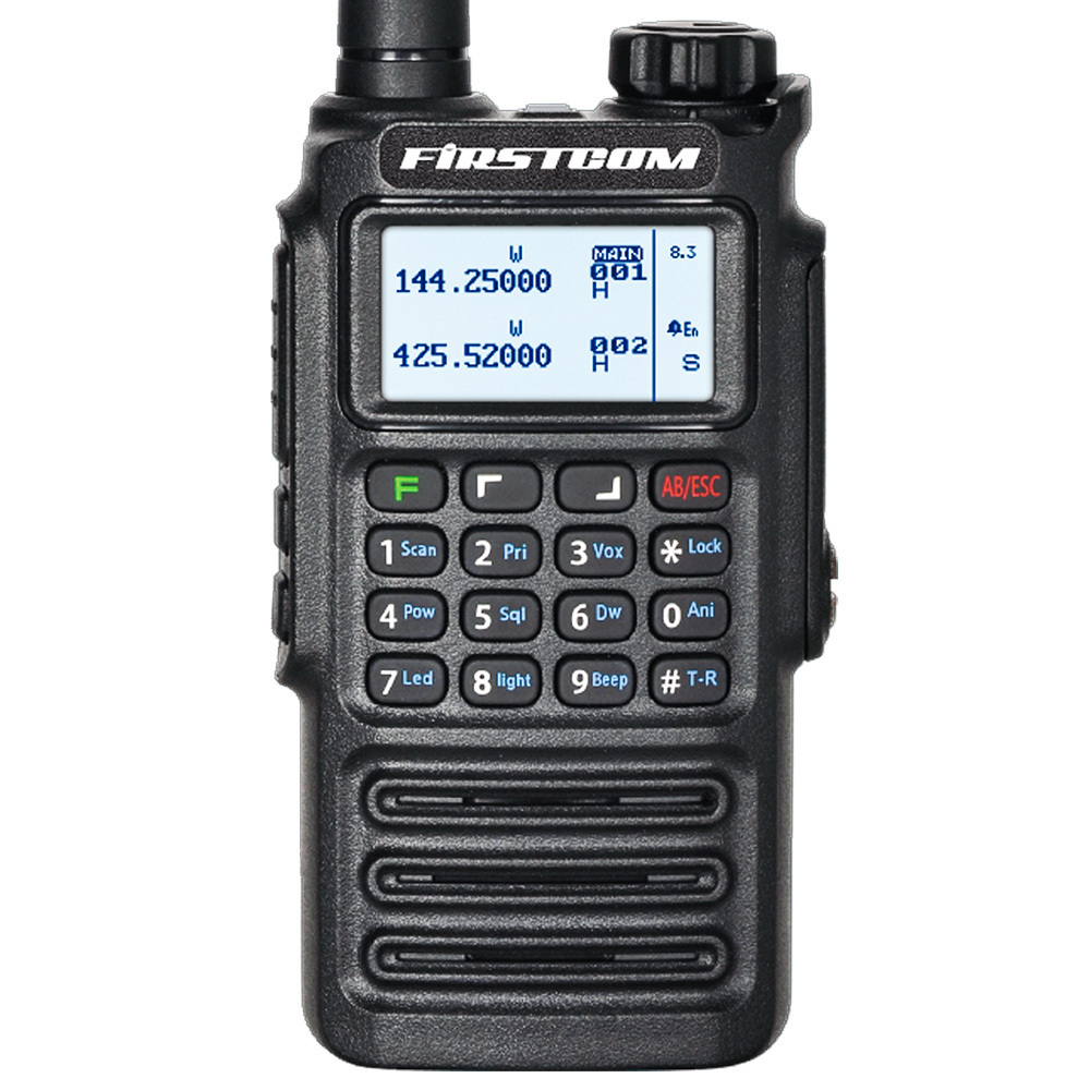 IP68 Super Thin Full Dot LCD Handheld HF Transceiver Ham Radio