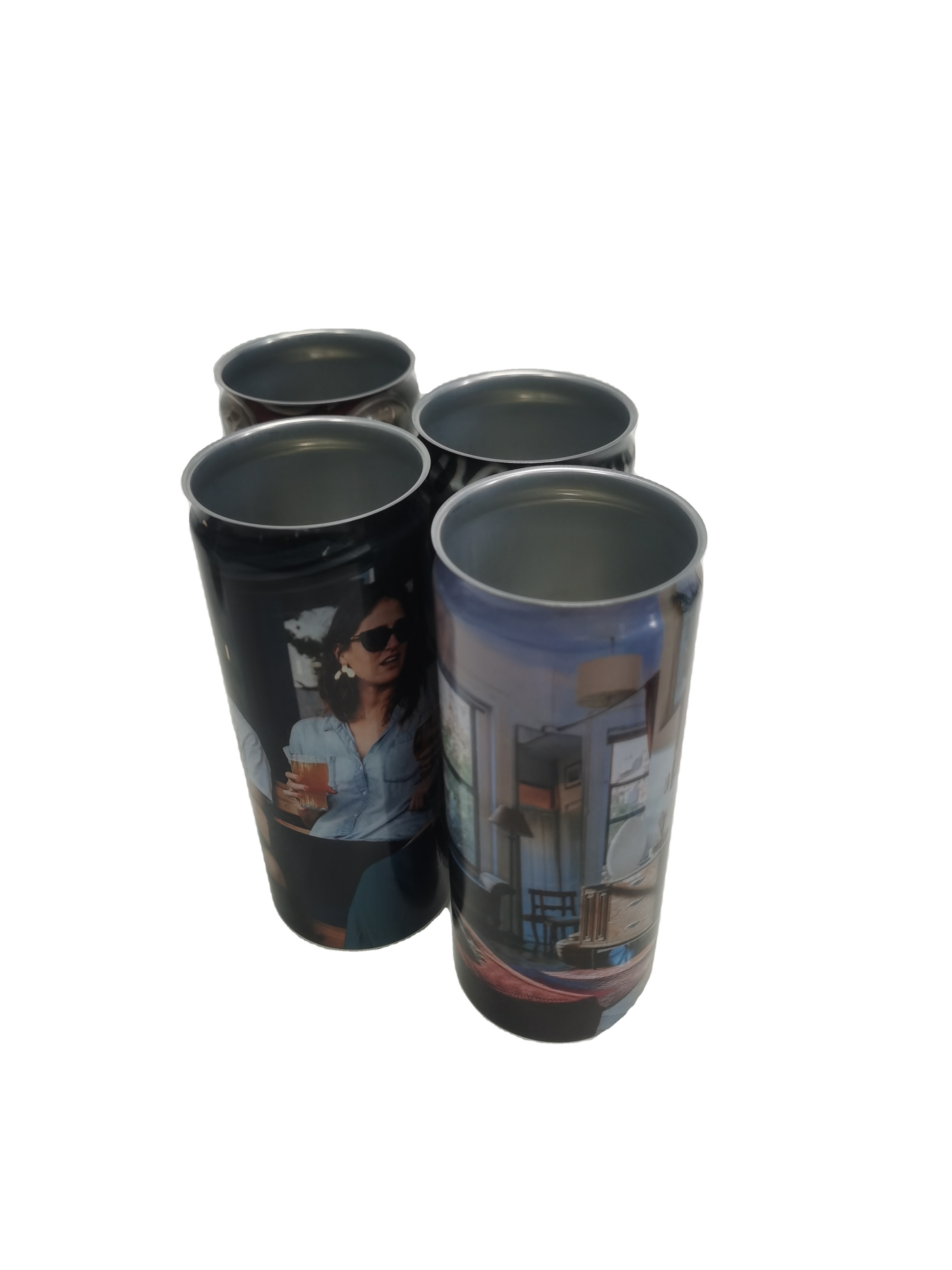 FRD Recyclable Soda color customized empty cans aluminium 250ml 8.3oz aluminum slim drink beverage can