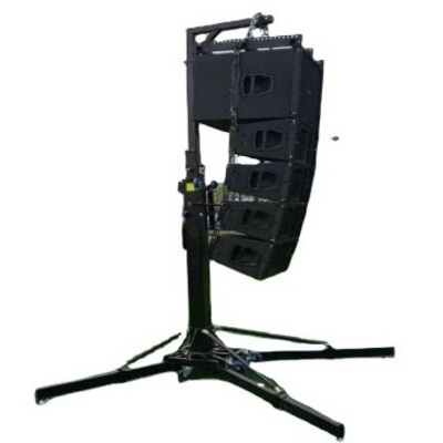 Line Array Speaker Truss Lifting Stand Black Heavy Duty Hand Crank  Lift System