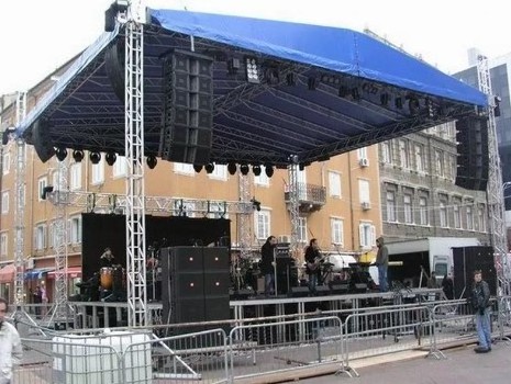 Lighting Dj Stand  With Roof Truss Display Stage Lifting Truss Event System  For Concert