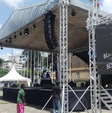 Lighting Dj Stand  With Roof Truss Display Stage Lifting Truss Event System  For Concert