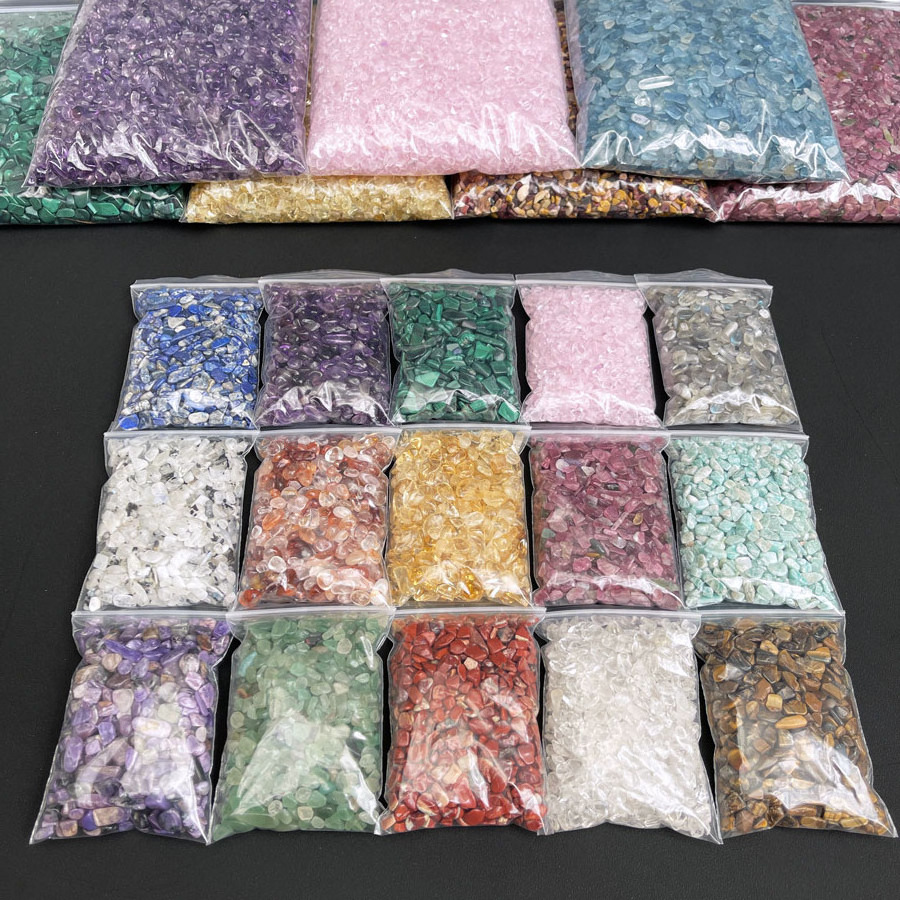 Natural Crystal Chips 100g Wholesale Stones And Crystals Polished Meditation Gravel Crystal Chips For Healing