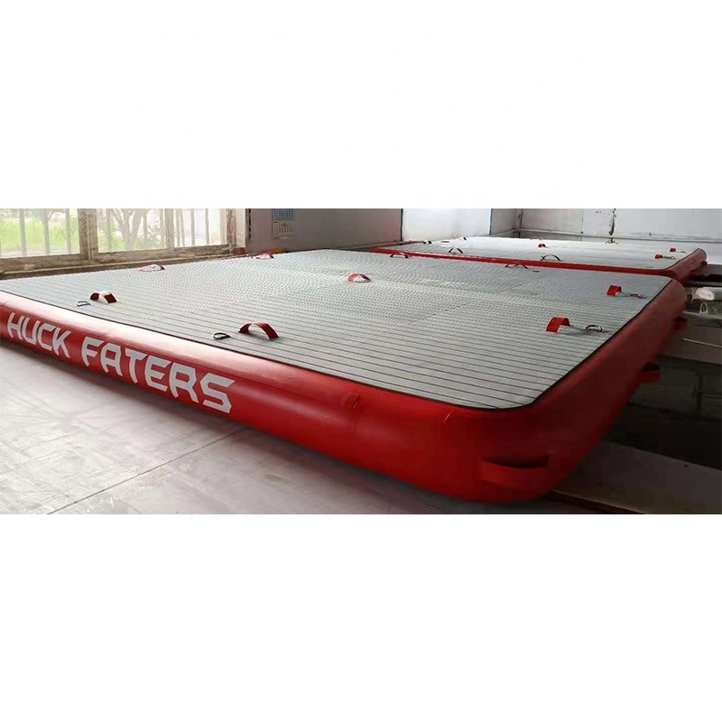 Customize Inflatable Dock Deck Inflatable Floating Platform On Water Use