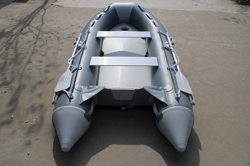 Wholesale 2 3 4 5 Person Inflatable Kayak Fishing Boat Custom PVC Hypalon Blue Inflatable Fishing Rubber Rowing Boat with Motor