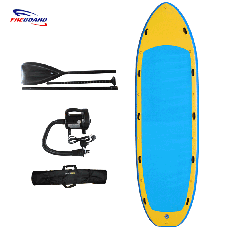 8 INCH THICK Inflatable drop stitch race sup  pvc DWF air fishing sup boat 10 people stand up paddle board