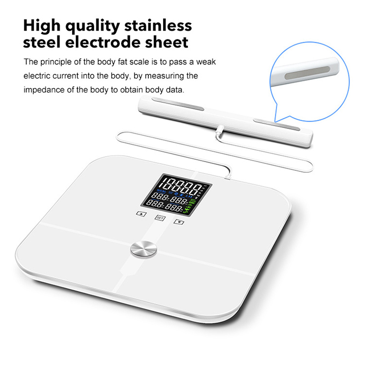 2024 Electric Weight Scale Smart Body Fat Portable Weighing Digital Scale 180kg Bathroom Scales Machine