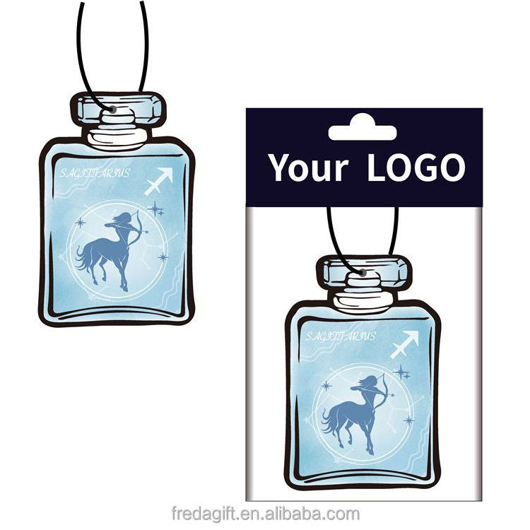 Wholesale Custom Logo Personal Perfume Pendant Hanging Organic Paper Car Air Freshener