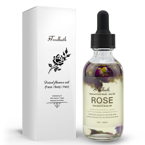 Hot selling Private Label skin whitening Rose oil whitening body massage oil 2024