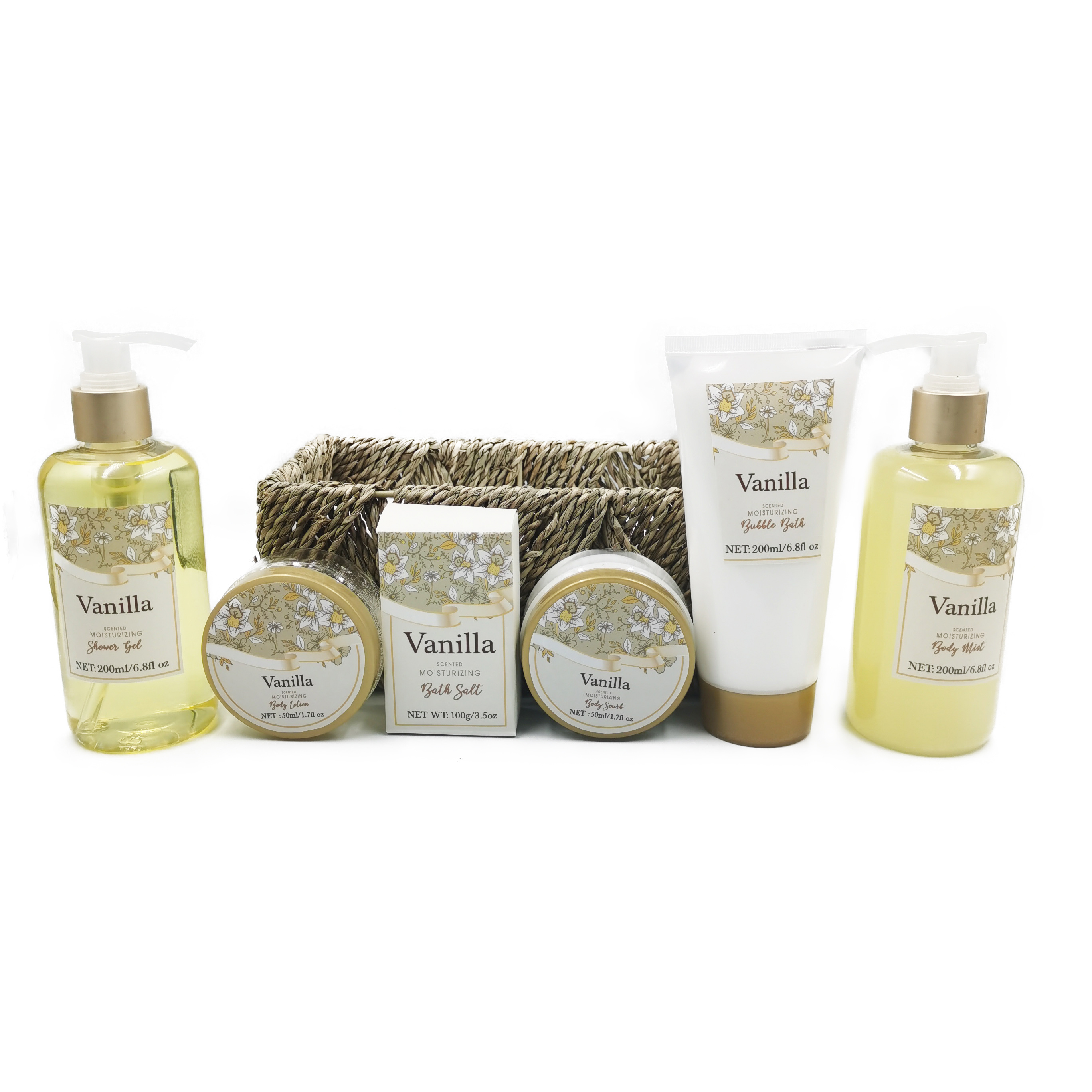 Wholesale Private label custom spa gift set household bath set with body lotion bath salt shampoo shower gel gift set