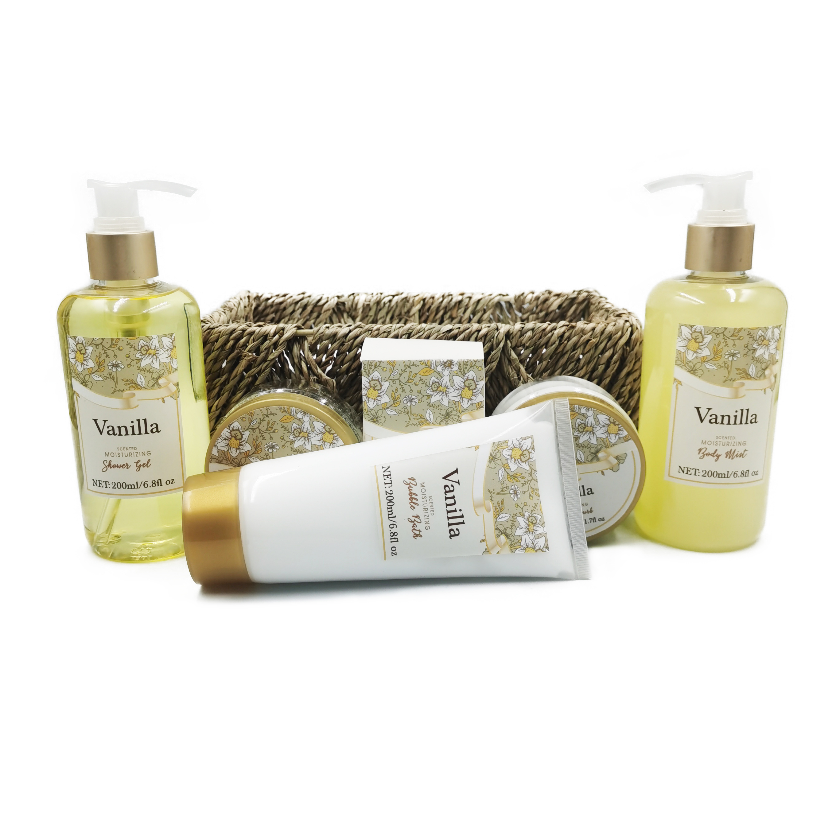 Wholesale Private label custom spa gift set household bath set with body lotion bath salt shampoo shower gel gift set