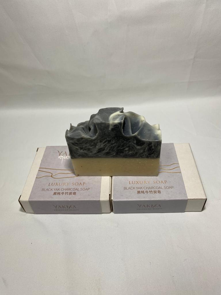 Great Quality Made In China Natural Skincare Black Yak Charcoal Soap For Bathroom Shower