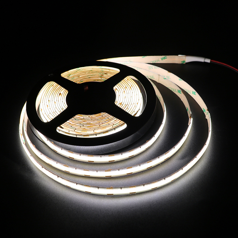 12V/24V LED Strip 320 led 480 COB IP20 IP65 IP68 led cob strip light 24V 5MM 8MM 2700~7200K CCT COB LED Flexible Strip