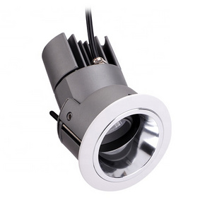 12w recessed round adjustable COB LED dimmable downlights for hotel project