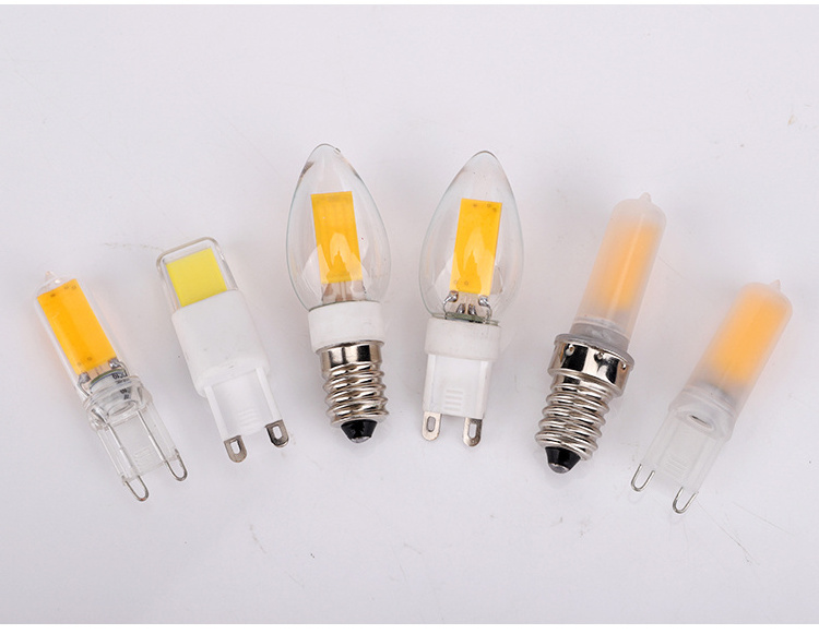 Newest Design LED Lamp 2.5W  Warm White COB Bulb G9 G4 E12 LED E-base Light Bulb