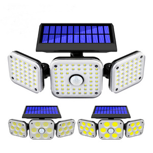 Solar Garden Lights Outdoor Waterproof Led Motion Sensor Wall Light Rechargeable Lamp LED Solar Light With PIR Sensor