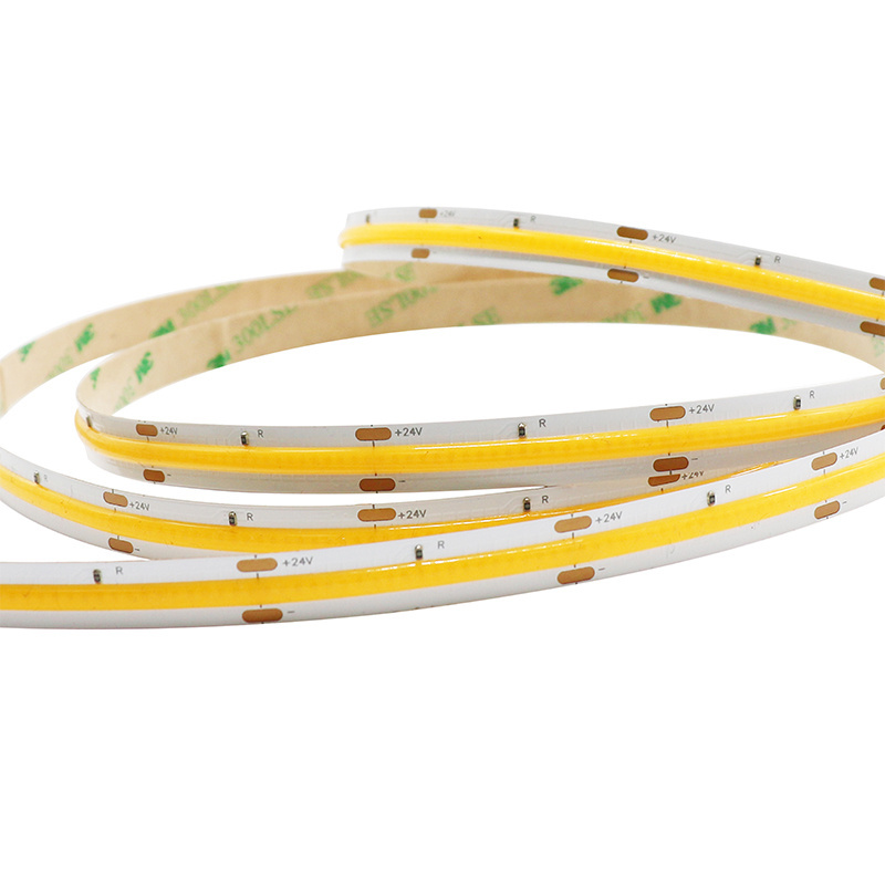 12V/24V LED Strip 320 led 480 COB IP20 IP65 IP68 led cob strip light 24V 5MM 8MM 2700~7200K CCT COB LED Flexible Strip