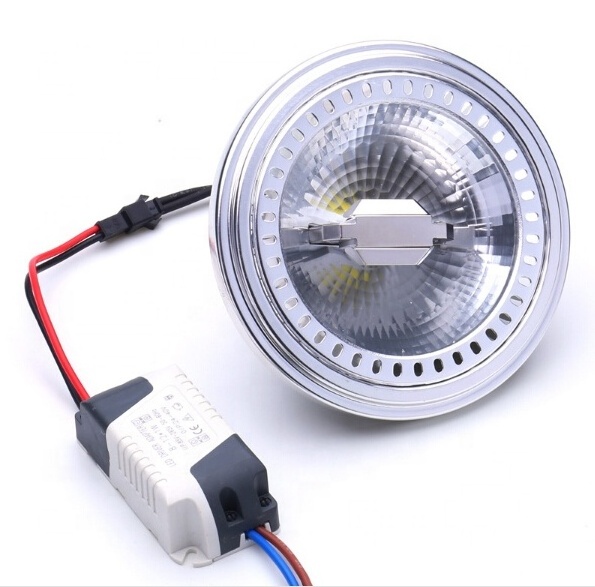 Aluminum LED Blub COB AR111 Lamp GU10 G53 COB15W embedded external power Ceiling LED Spotlight