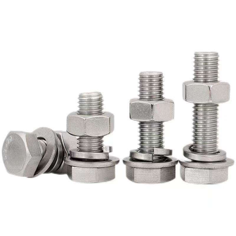 Factory Standard DIN931 DIN933 Stainless Steel Hex Head Bolts Customized M8 Fastening 25mm 12mm 60mm Customized Standard Hex