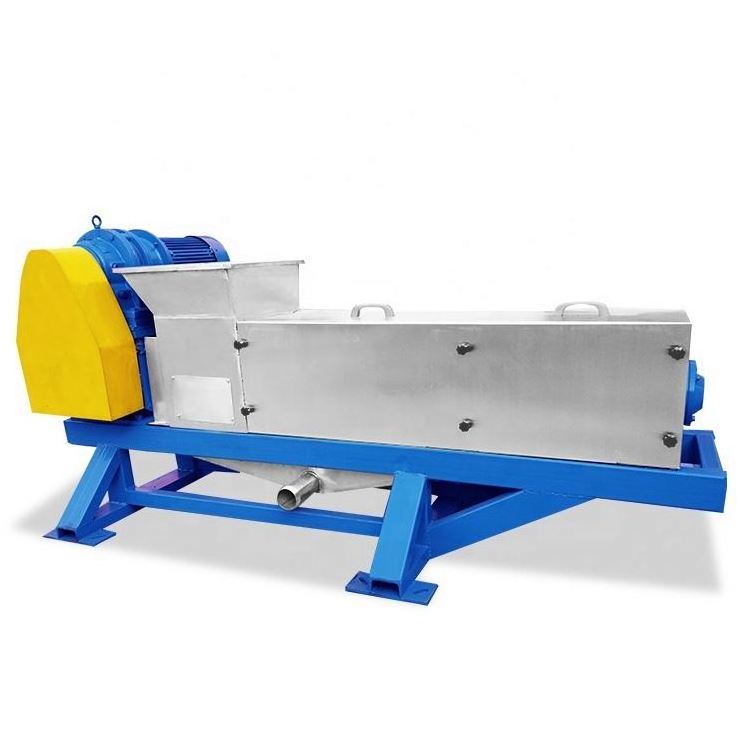 Environmentally friendly food waste dewaterer with shredder/seaseed dewatering machine/grass herb screw press dewatering machine