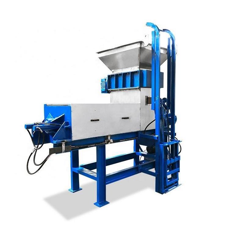 Environmentally friendly food waste dewaterer with shredder/seaseed dewatering machine/grass herb screw press dewatering machine