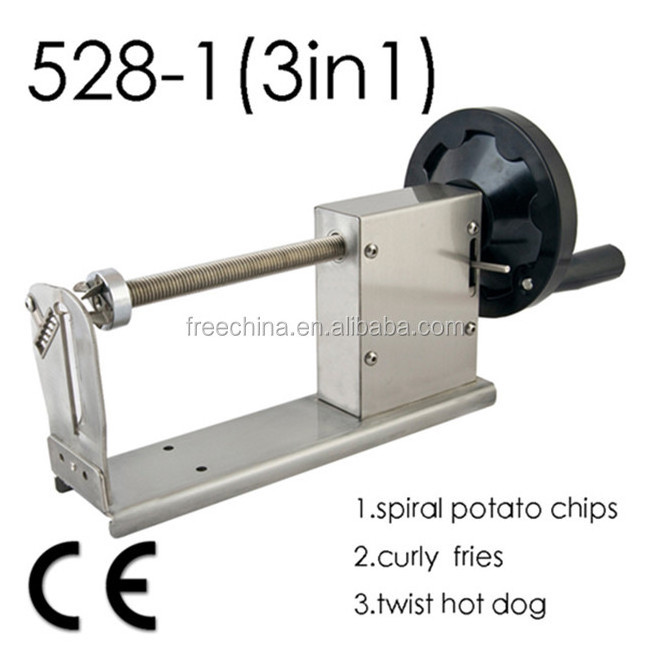 Long serive life tornado potato slicer/potato slicer machine/electric potato chip slicer