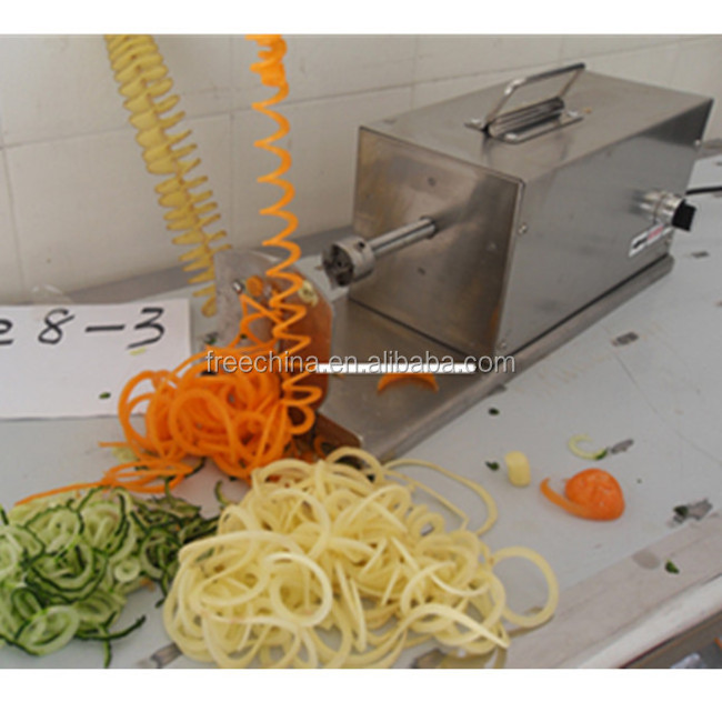 Long serive life tornado potato slicer/potato slicer machine/electric potato chip slicer