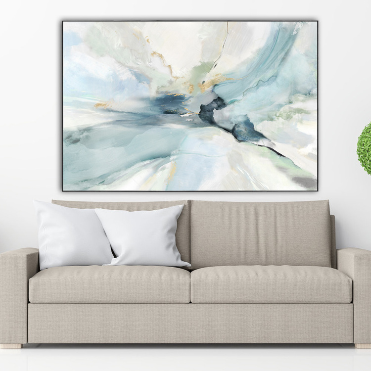 FREE CLOUD Abstract Canvas Oil Painting 100% Hand Paint Wall Painting From Painting Supplier