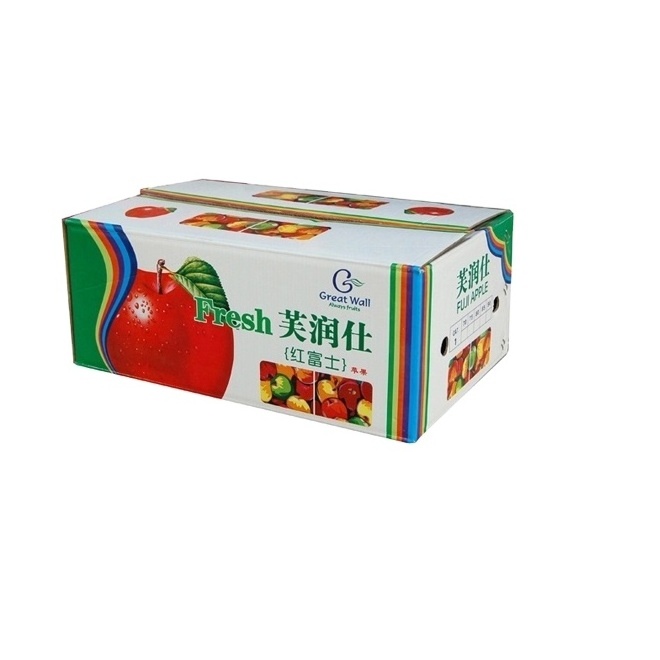 China Customized Fruit Cardboard Corrugated Packaging Carton Fruit Tomato Box Exported To Worldwide