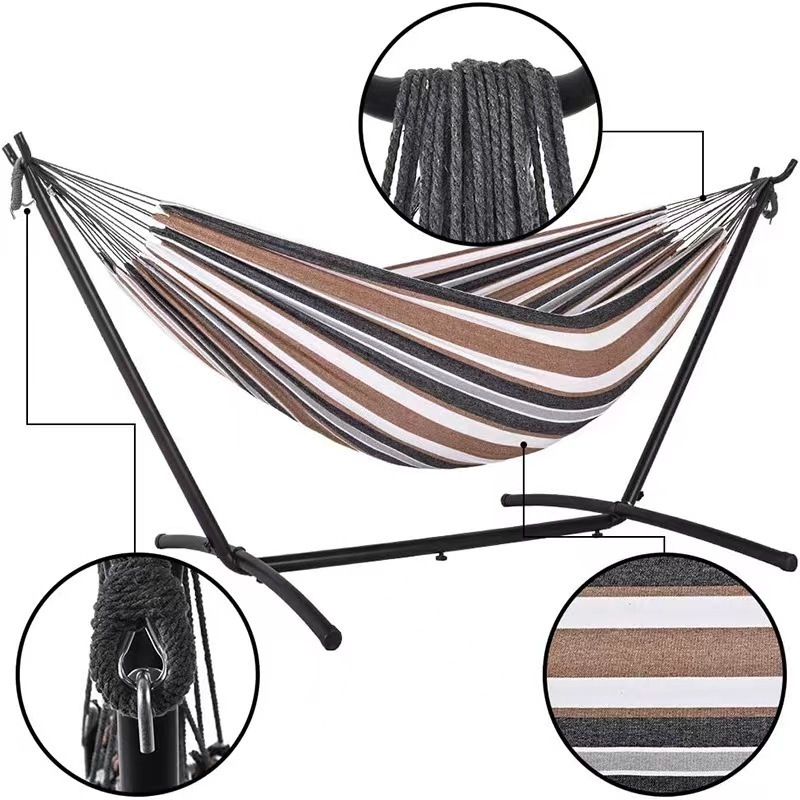 Family used indoor canvas hammock swing cheap hammock with stand for sale