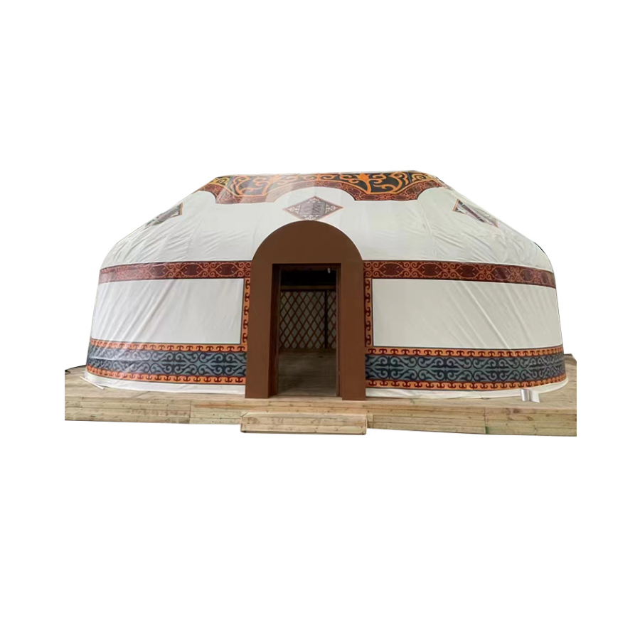 Luxury oval Kazakh yurt tent canvas dome tents outdoor party tent