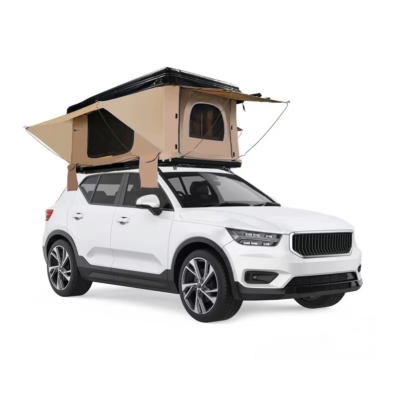 Folding roof top car tent hard metal shell clam shell roof top tent