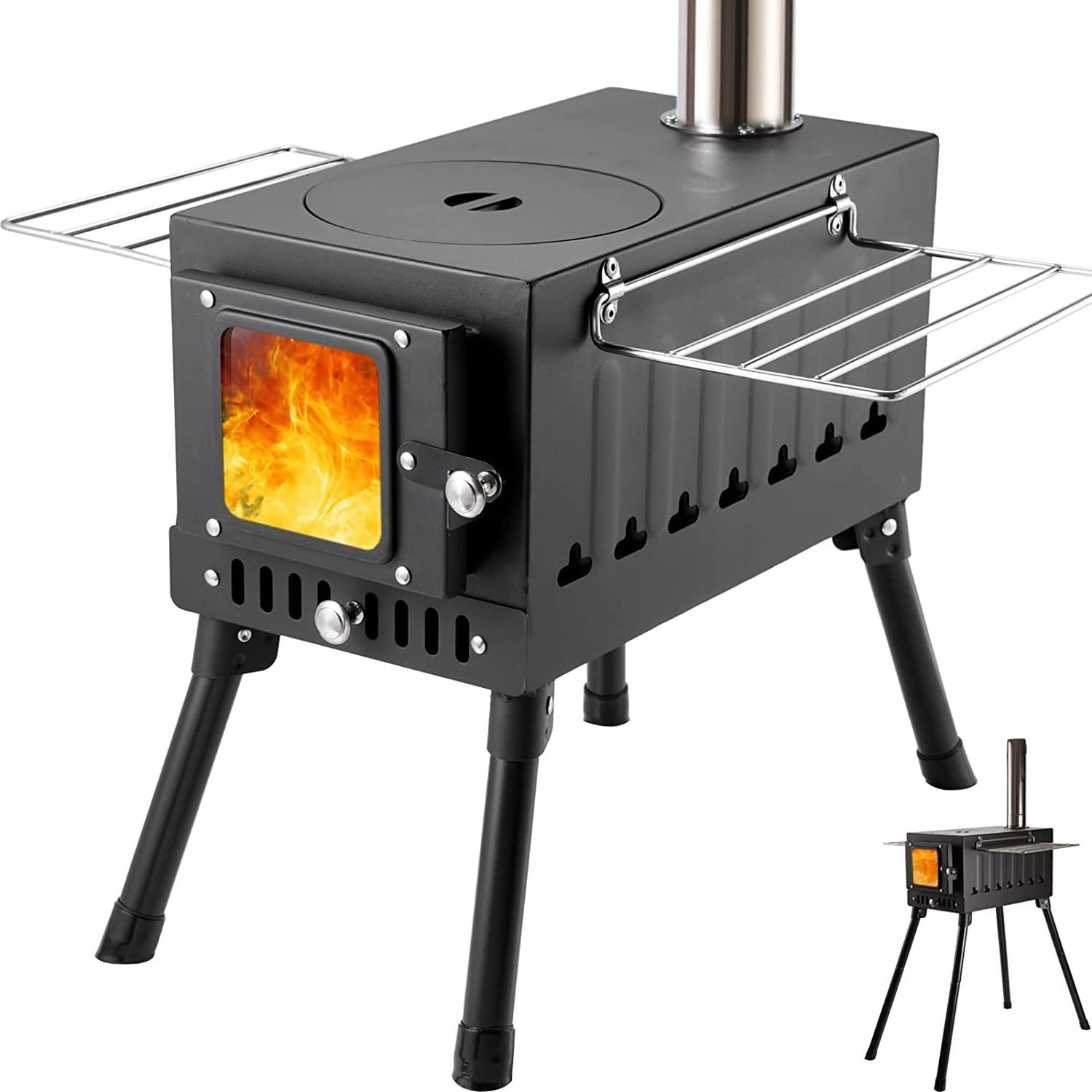 Outdoor Wood Burning Stoves Smokeless Wood Stove Use In Tent Indoor Heating Small Stove