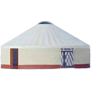 Luxury non-fading canvas yurt 5m ger glamping house tent homes yurt