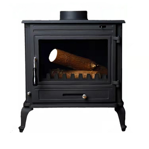 Wood Burning Cast Iron Stove Indoor Wood Fireplace Heater Antique Wood Fireplace