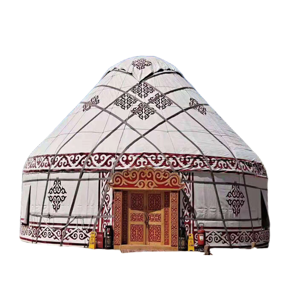 Luxury oval Kazakh yurt tent canvas dome tents outdoor party tent