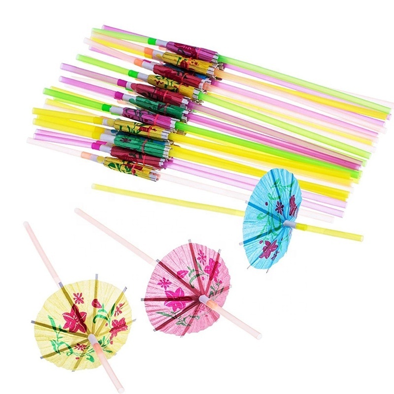 Wholesale Custom Disposable Cocktail Drink Umbrellas Disposable Wooden and Plastic Toothpicks for Food for Parties Weddings