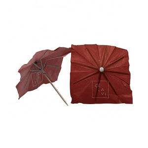 Promotional Decorative Picks Creative Square Paper Cocktail Drink Umbrella