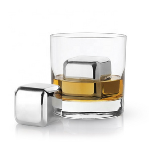 Hot Sale Food Grade Stainless Steel Chilling Whiskey Stones Ice Cubes For Bar