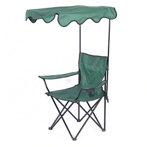 Hot Sale Outdoor Camping Chair Foldable Beach Chair With Canopy Tent Umbrella